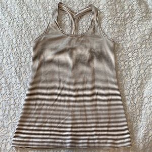Black and White Stripe Racerback from Lululemon